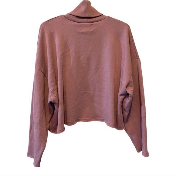 American Eagle oversized muted purple turtleneck sweater sweatshirt SMALL - Picture 7 of 7